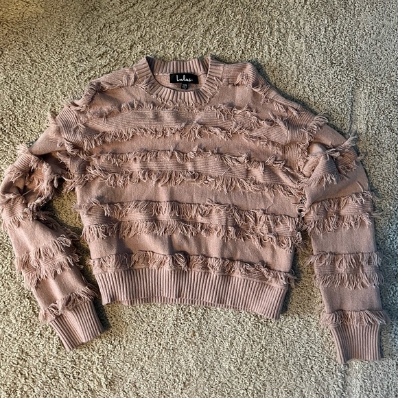 Lulus Fringe Sweater - Picture 2 of 5